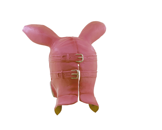 Kinky Bunny Gas Mask- back view