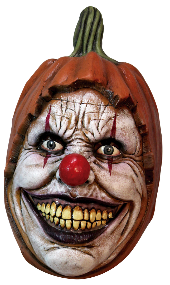 Carving Pumpkin Clown Mask