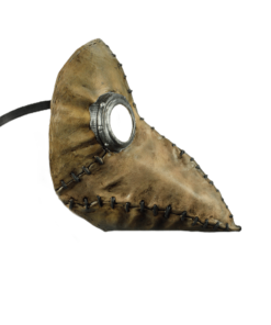 Brown Plague Doctor Mask- side view