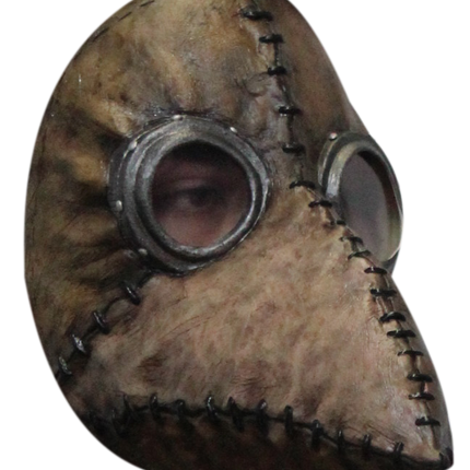 Brown Plague Doctor Mask- angled view