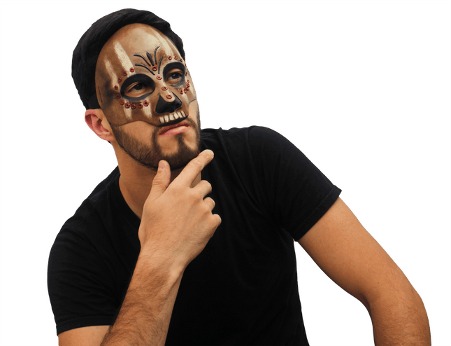 Voodoo Priestess Eye Mask- worn by male model