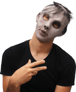 Creepypasta- Dear David Mask- worn by model