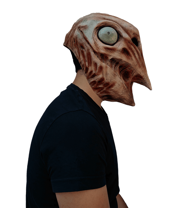 Big Charlie Mask- side view, worn by model