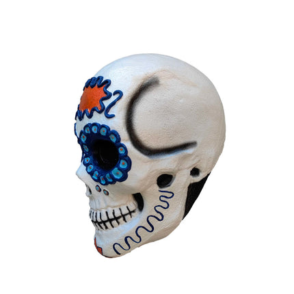 Blue Sugar Skull Prop- side view