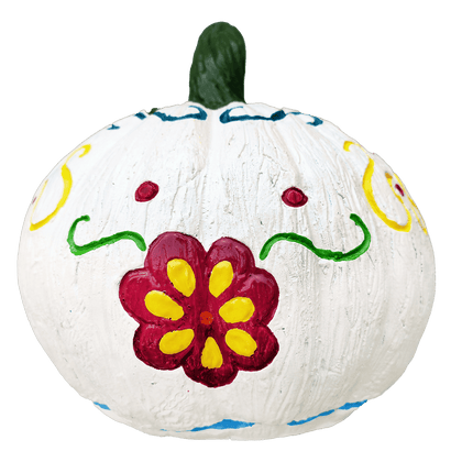 Day of the Dead Pumpkin Prop- back view