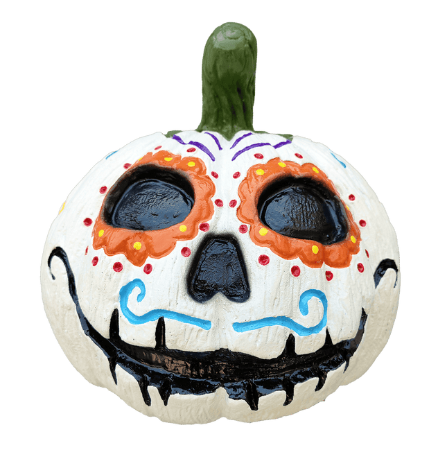 Day of the Dead Pumpkin Prop- front view
