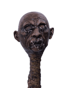 Tzantza Staff- close up, front view