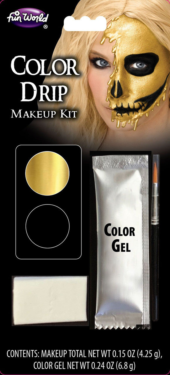 Melting Skull Color Drip Kits- gold
