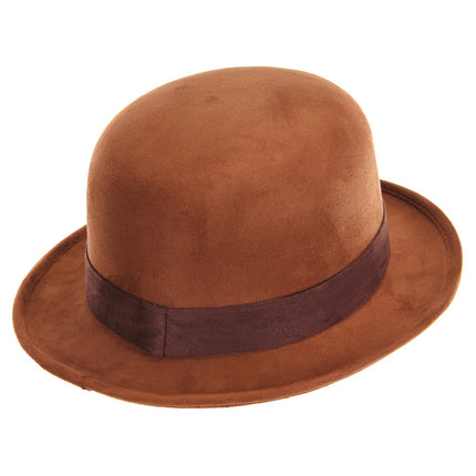 Brown Bowler Hat