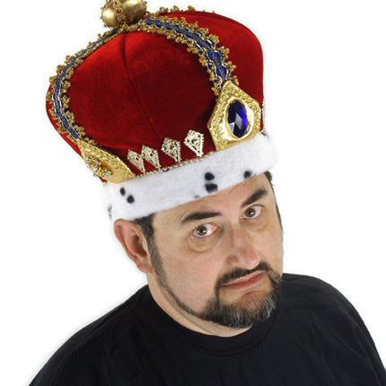 Royal King Plush Hat- worn by model