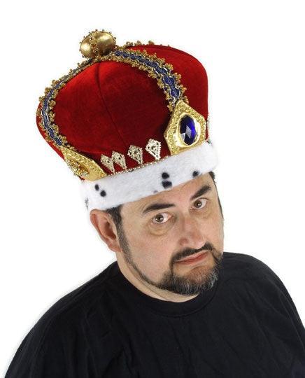 Royal King Plush Hat- worn by model