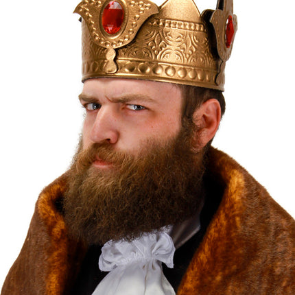 Flexible King Crown- worn by model up close