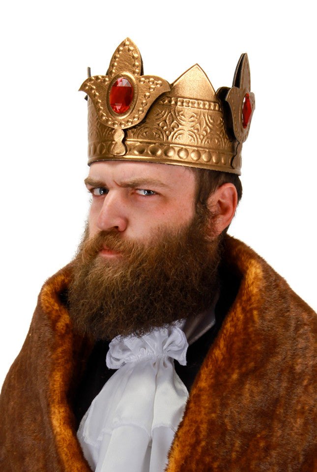 Flexible King Crown- worn by model up close