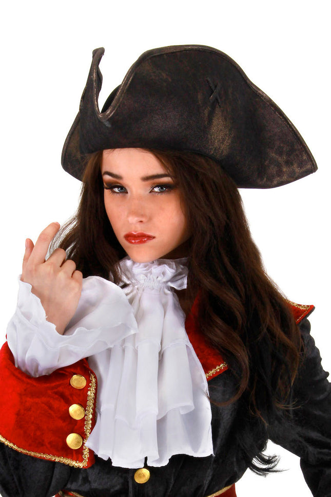 Black Scallywag Hat- worn by model