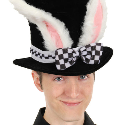 Alice in Wonderland- White Rabbit Topper Hat- worn by model