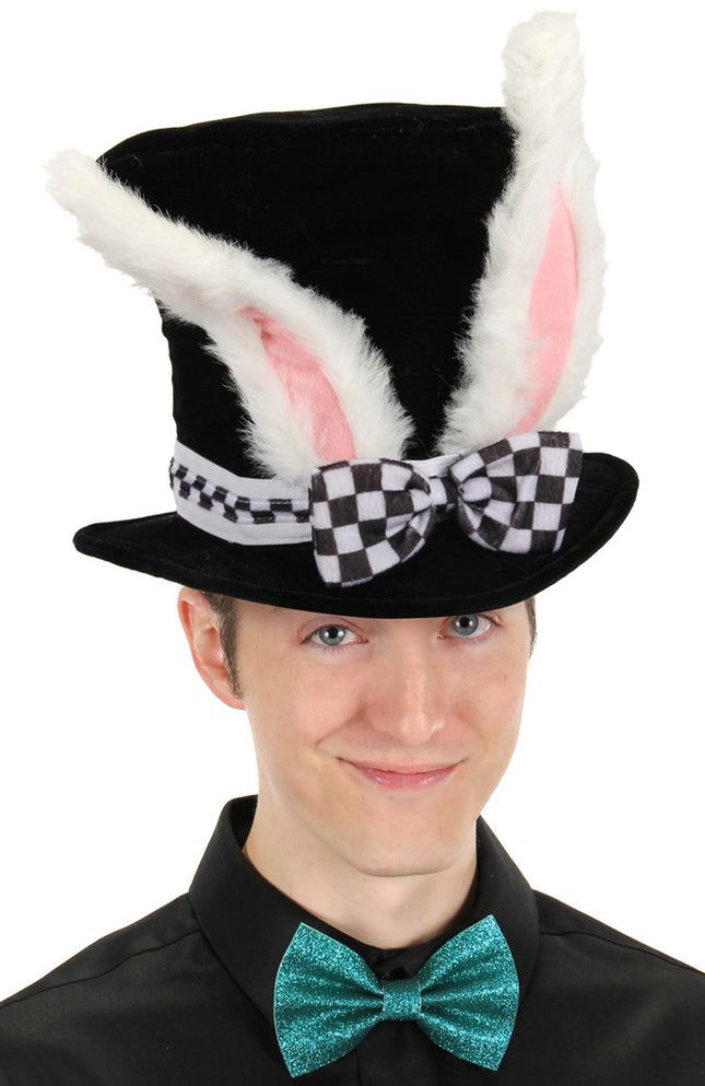 Alice in Wonderland- White Rabbit Topper Hat- worn by model