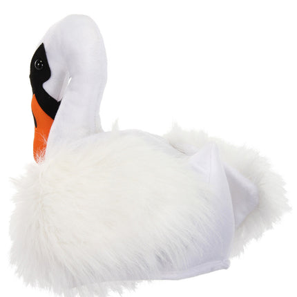 Swan Plush Hat- back view