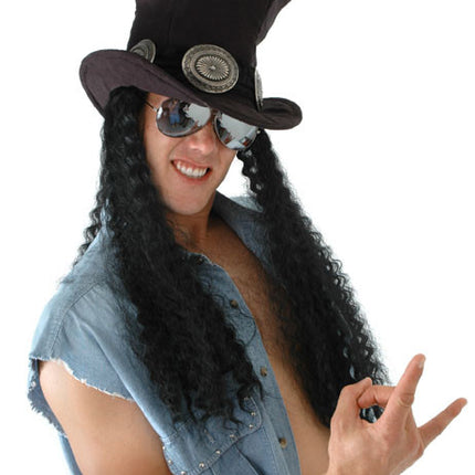 Guitar Superstar Hat with Hair