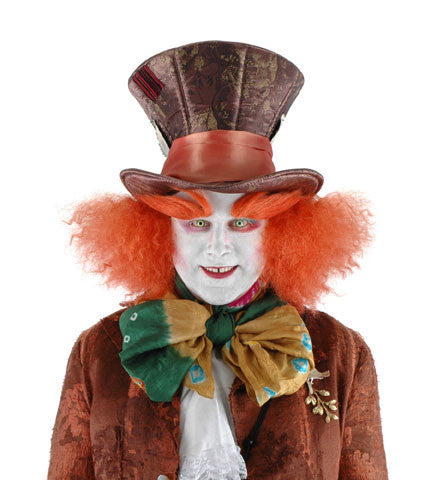 Alice in Wonderland- Mad Hatter Hat with Hair- worn by model