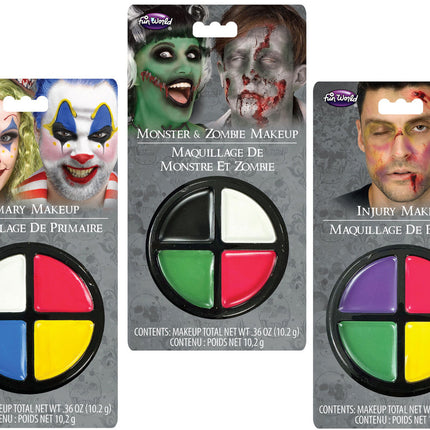 Character Makeup Color Wheels