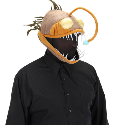 elope Light-Up Anglerfish Jawesome Hat with black hood