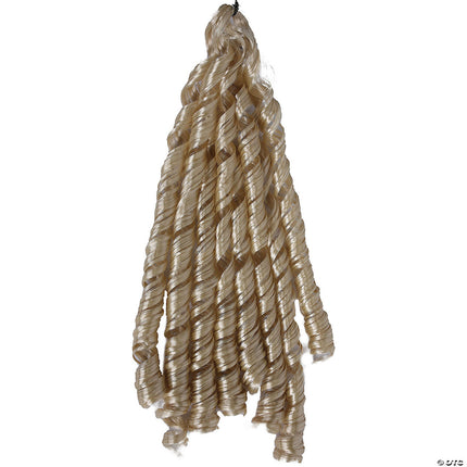 30" Curly Braid Hairpiece- platinum blonde