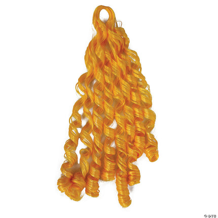 30" Curly Braid Hairpiece- yellow