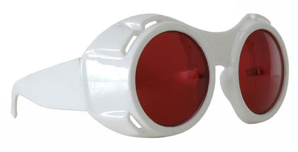 White & Red Hyper Vision Goggles- angled view