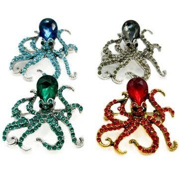 Octopus Brooch
