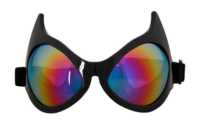 Rainbow Cat Eye Goggles- front view