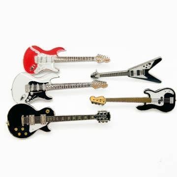 Enamel Guitar Pin Asst.