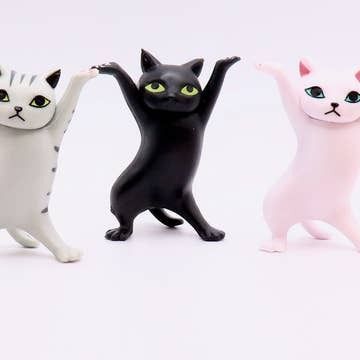 Dancing Cat Figurine