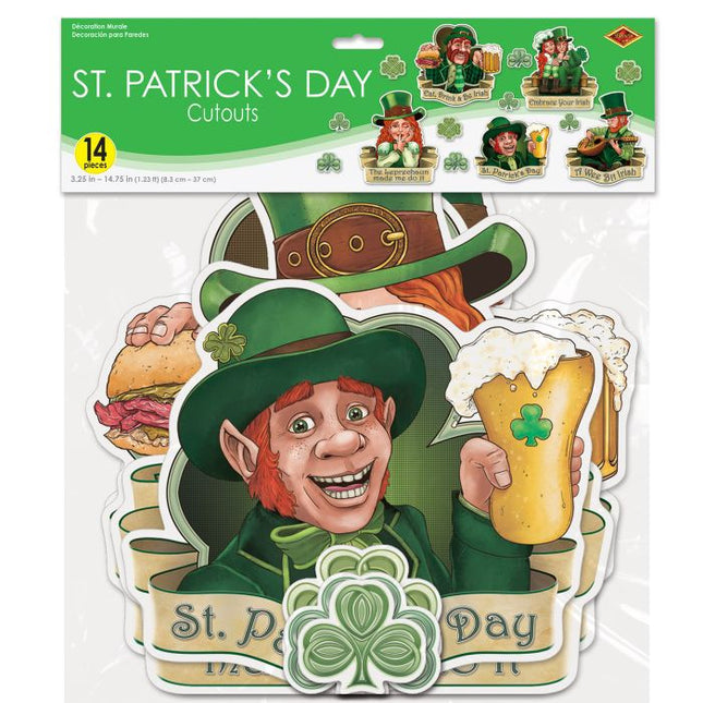 St. Patrick's Day Cutouts- package