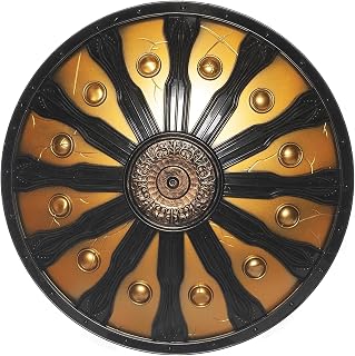 Underwraps Black and Gold Plastic Greek Shield