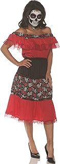 Skull Senorita Red S