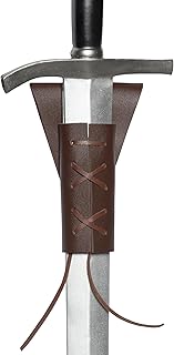 Brown Faux Leather Sword Frog