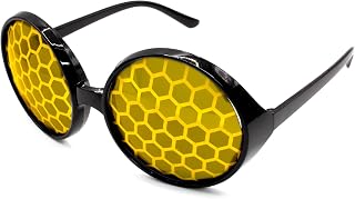 Yellow Honeycomb Bug Glasses