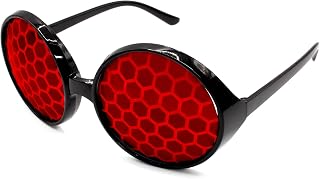 Red Honeycomb Bug Glasses