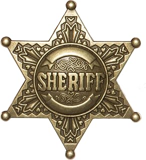 Metal Sheriff Star Badge