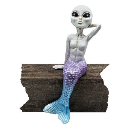 Mermalien Babe White Statue