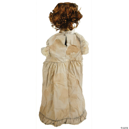 32" Animated Cracked Victorian Doll- back view