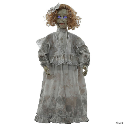 32" Animated Cracked Victorian Doll- front view