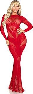 Red Lace & Net Gown