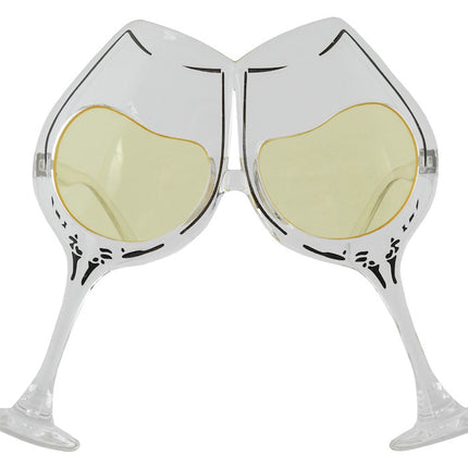 White Wine Glasses- front view