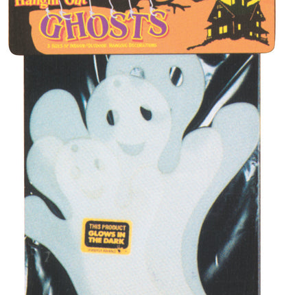 Hanging Glow Ghosts (3 Pack)- in package