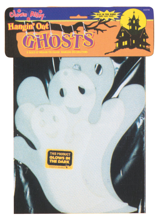Hanging Glow Ghosts (3 Pack)- in package