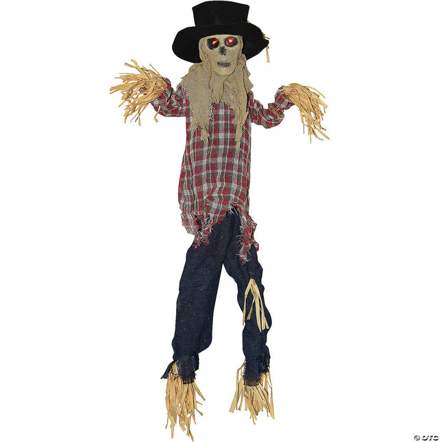 Hanging Animated Kicking Scarecrow