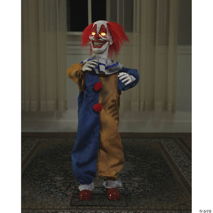 36" Little Top Clown Animated Prop- front view, hands in