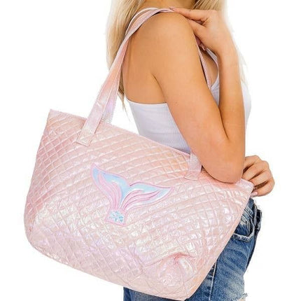 Shimmer Quilted Mermaid Tail Ba