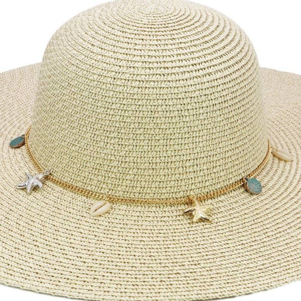 Seashell Starfish Floppy Hat